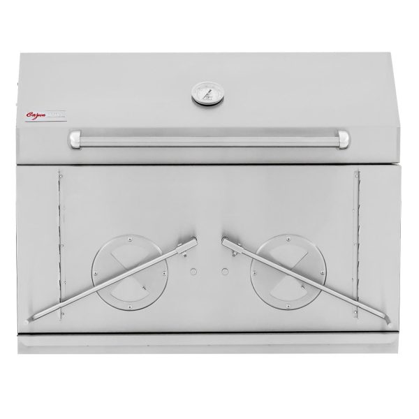 The Cajun Grill Preaux 36-Inch Built-In Stainless Steel Charcoal Grill - PGI-900