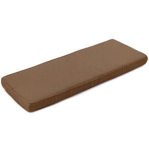 Sunbrella Canvas Cocoa Large Outdoor Replacement Bench Cushion W/ Piping By BBQGuys Signature