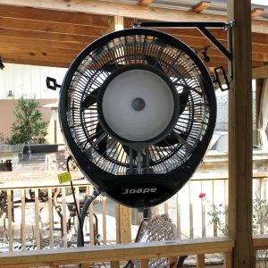 Ecojet by Joape Hurricane 660 Wall Mount Outdoor Misting Fan - Black