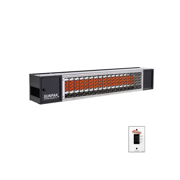 Sunpak TSH 48-Inch 34,000 BTU Natural Gas Two-Stage Infrared Patio Heater - Black - S34 B TSH-NG