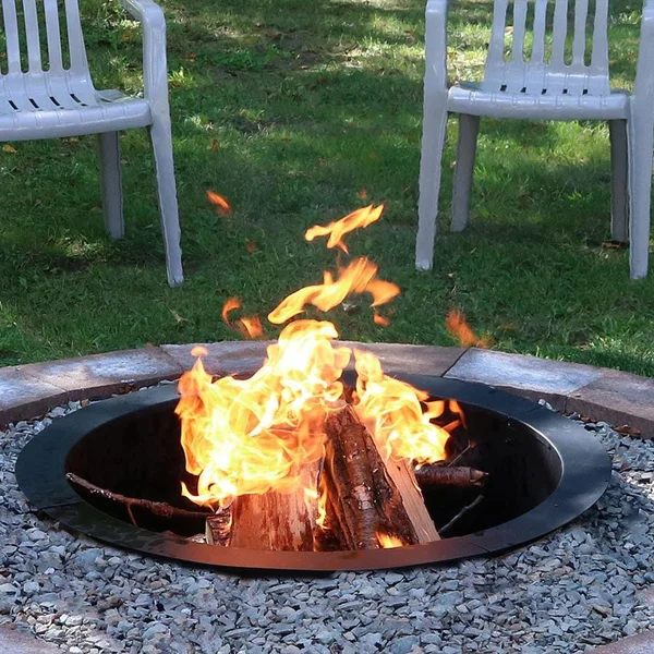 36 Inch Round Steel Wood-Burning Fire Pit in by Ultimate Patio
