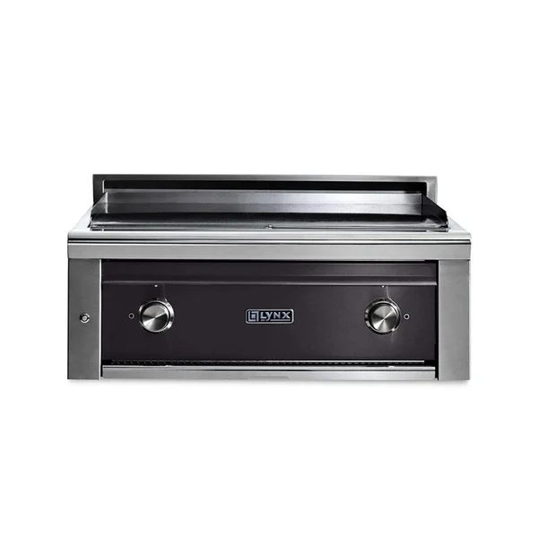 Lynx Asado 30 Inch Built-In Natural Gas Flat Top Grill in Obsidian - L30AG-OBNG