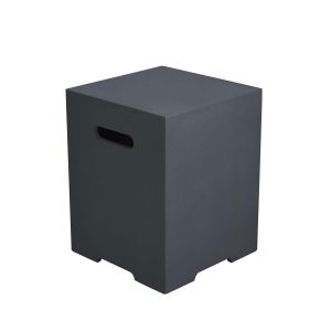 Lakeview Bellawood Modernview 16-Inch Fire Tank Cover for Lunar Bowl & Sit Stool Chair - Dark Gray - SCONB01-109DG