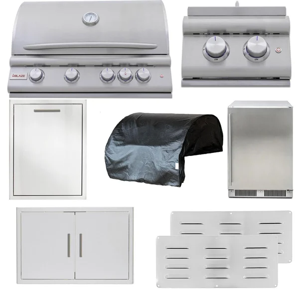 Blaze LTE+ 8-Piece 32-Inch Natural Gas Outdoor Kitchen Package