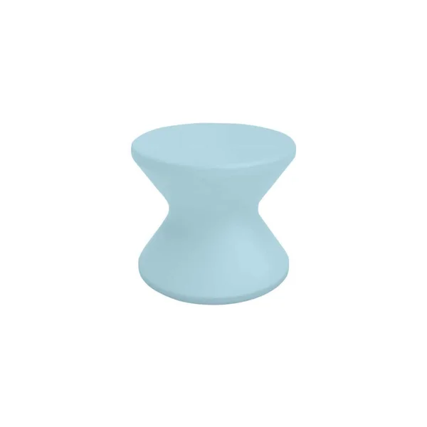Signature 18 Inch Round Polyresin End Table in Frost by Ledge Lounger