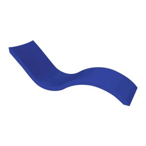Signature Polyresin In Pool Chaise Lounge in Dark Blue by Ledge Lounger