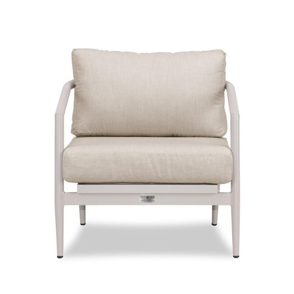 Midnight Cove Aluminum Club Chair in Urban Stone/Cast Silver by Lakeview Outdoor Designs