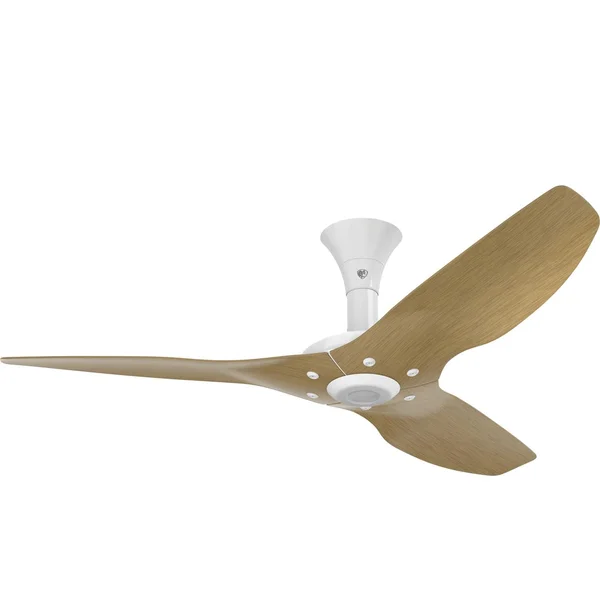 Big Ass Fans 52-Inch Haiku Ceiling Fan Low Profile Mount  in White/Caramel - MK-HK4-042500A259F504G10