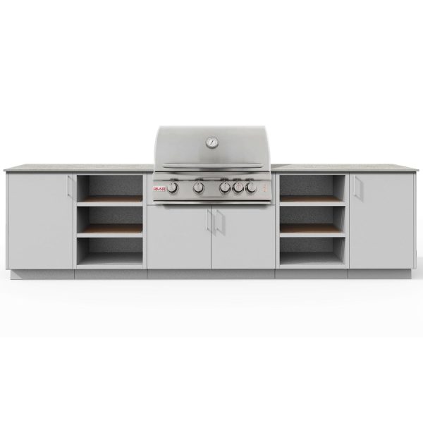 Urban Bonfire Savannah 32 Outdoor Kitchen w/ Blaze LTE Natural Gas Grill, Keon Dekton Countertop & Chantilly Finish - B-Savannah-32-Blaze-Keon-Chantilly