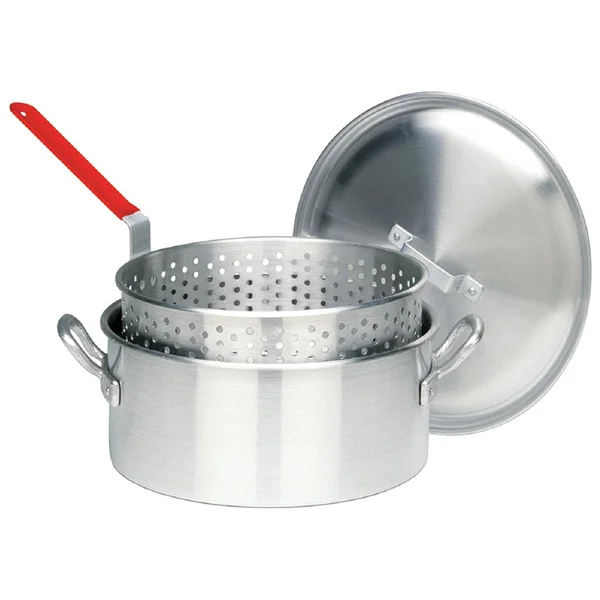 Bayou Classic Fryers With Lid And Basket 14 Quart Aluminum Deep Fryer