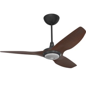 Big Ass Fans 52-Inch Haiku Ceiling Fan Universal Mount W/12-Inch Downrod & Downlight in Black/Cocoa - MK-HK4-042506A258F654G10I12S2