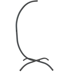 Ultimate Patio 78-Inch Steel Egg Chair Stand w/ Curved Leg Base