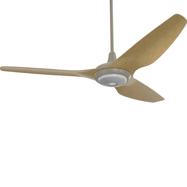 Big Ass Fans 60-Inch Haiku Ceiling Fan Universal Mount W/32-Inch Downrod & Downlight in Satin Nickel/Caramel - MK-HK4-052506A470F504G10I32S2