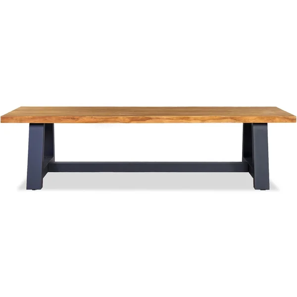 Wood Grove 79 Inch Aluminum Dining Table by Lakeview Outdoor Designs