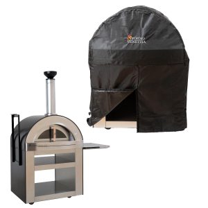 Forno Venetzia Torino 500 62-Inch Pizza Oven w/ Cart & Cover Bundle