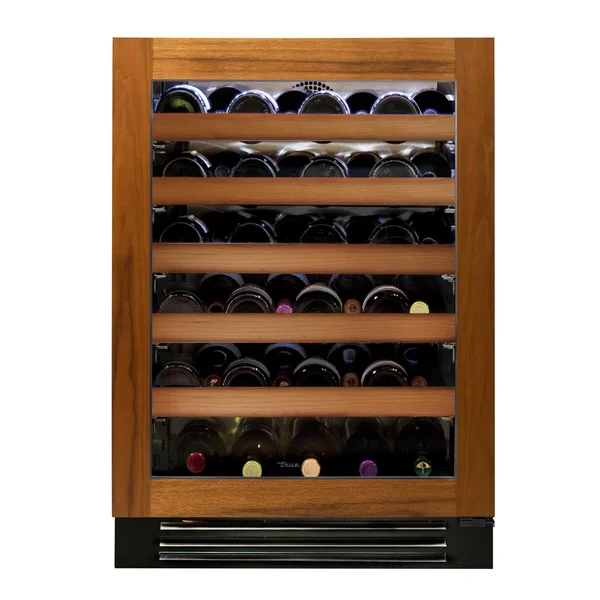 True 24 Inch 45 Bottle Right Hinge Glass Door Outdoor Wine Cabinet - Overlay Ready - TWC-24-R-OG-C