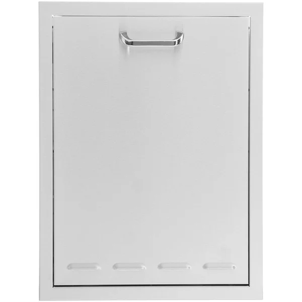 BBQGuys Signature 20-Inch Stainless Steel Roll-Out Trash or Propane Tank Drawer - Traditional