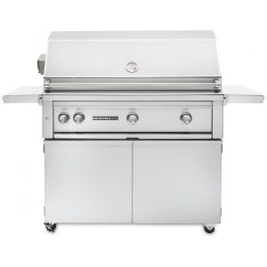 Lynx Sedona 42 Inch Propane Grill On Cart w/ Rotisserie, One ProSear, & Two SS Tube Burners