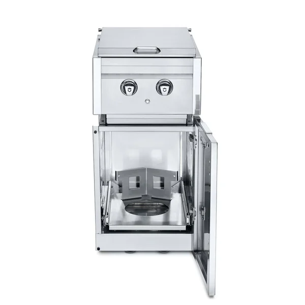 Crown Verity Infinite Series 18-Inch Stainless Steel Cabinet Module w/ Propane Dual Side Burner & Propane Tank Holder - ICM-SBLP-PH