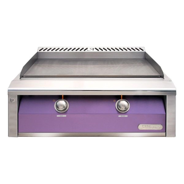 Alfresco 30-Inch Built-In Propane Griddle in Blue Lilac - AXE-30GT-LP-S4005