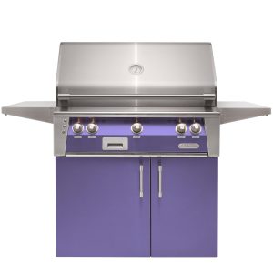 Alfresco ALXE 36-Inch  Natural Gas Grill With Sear Zone And Rotisserie - Blue Lilac - ALXE-36SZC-NG-S4005