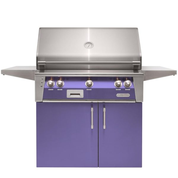 Alfresco ALXE 36-Inch  Natural Gas Grill With Sear Zone And Rotisserie - Blue Lilac - ALXE-36SZC-NG-S4005