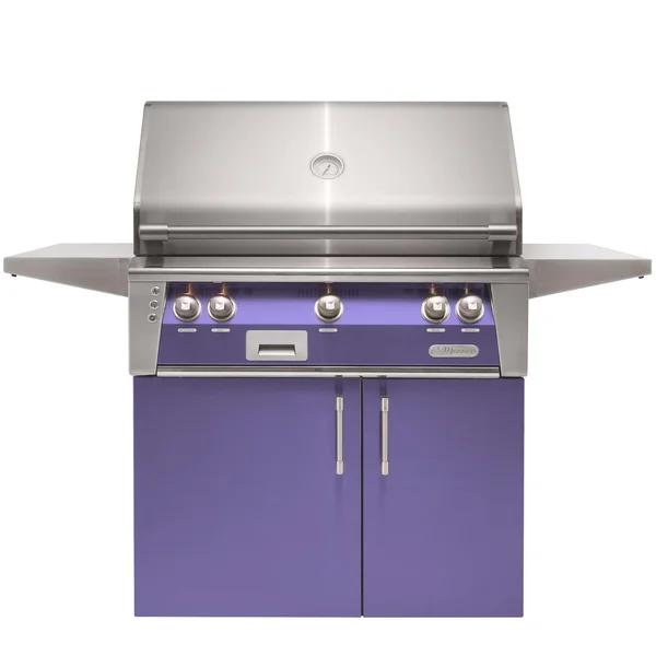 Alfresco ALXE 36-Inch Natural Gas Grill With Sear Zone And Rotisserie - Blue Lilac - ALXE-36SZC-NG-S4005