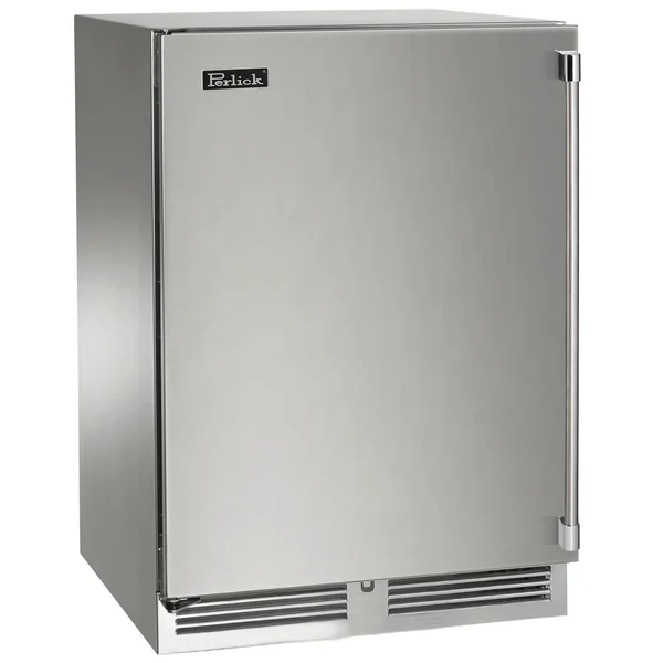 Perlick 24-Inch Signature Series Marine & Coastal Series Stainless Steel Outdoor Refrigerator - Left Hinge - HP24RM-4-1L