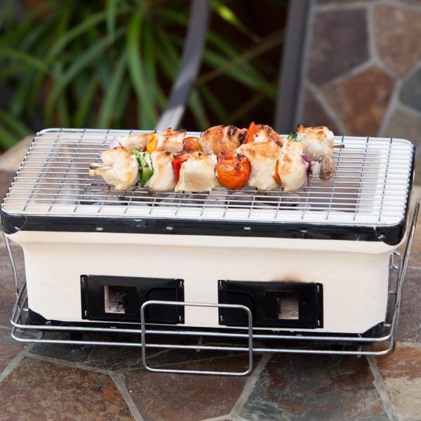 Ultimate Patio 17-Inch Large Yakatori Tabletop Charcoal Grill - 60450
