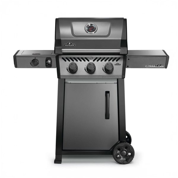 Napoleon Freestyle 365 3 Burner Propane Gas Grill w/ Range Side Burner - Graphite Grey - F365DSBPGT-ECP