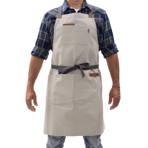 Barebones Living Chef Grilling Apron - Stone - CKW-478