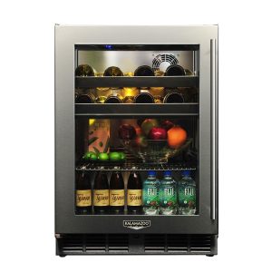 Kalamazoo Signature 24 Inch Dual-Zone Outdoor Refrigerator / Wine Chiller - Left Hinge - Marine-Grade - K-HP24CO-4-3L-M6
