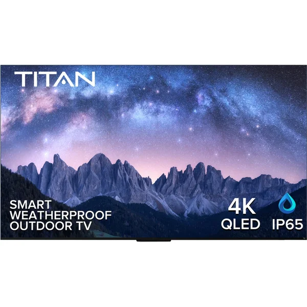 Titan G100 Series 55 Inch Covered Patio 4K QLED IP65 Smart Outdoor TV w/ Fire Tv OS - G100-QLED-055