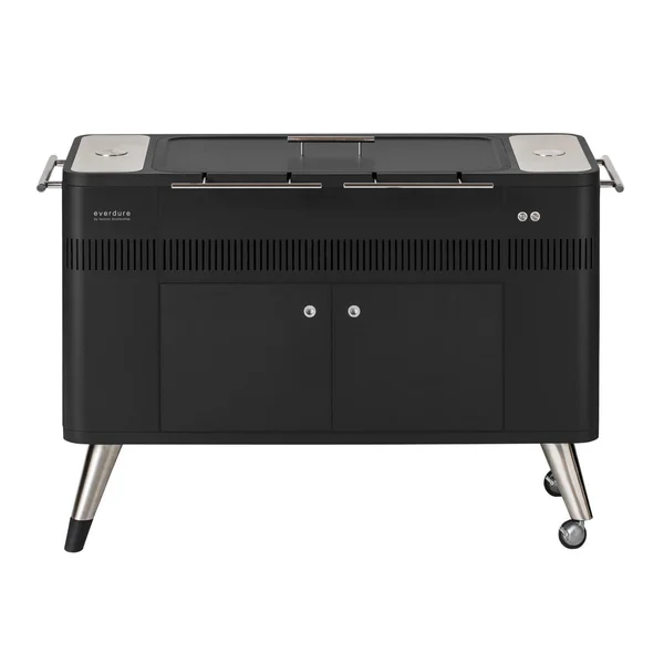 Everdure HUB I 54-Inch Charcoal Grill W/ Rotisserie & Electronic Ignition - Matte Black - HBCE2BBUS