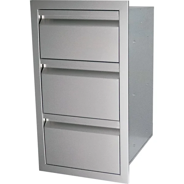 RCS Valiant Series 17-Inch Stainless Steel Triple Access Drawer - VTD3