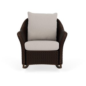 Weekend Retreat Lloyd Loom Rocking Chair in Mink/Remy Cloud by Lloyd Flanders