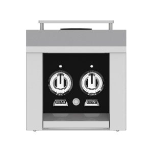 Hestan Built-In/Cart Mounted Natural Gas Double Side Burner - Stealth - AGB122-NG-BK