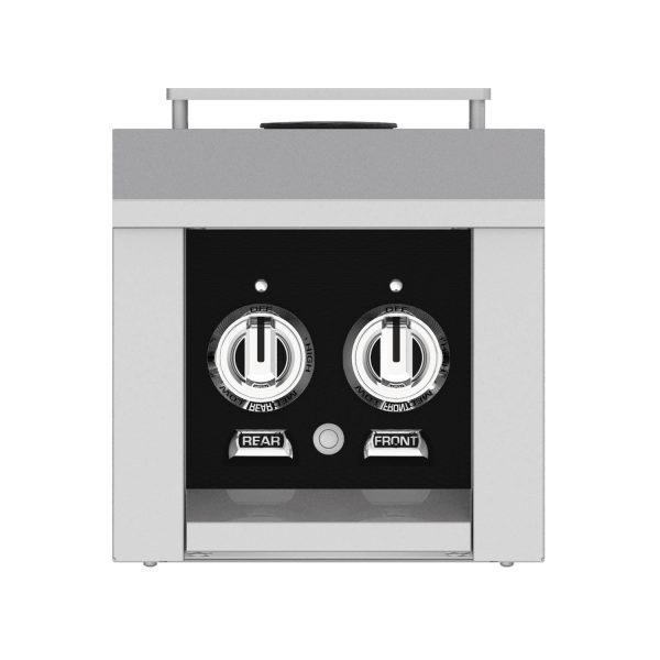 Hestan Built-In/Cart Mounted Natural Gas Double Side Burner - Stealth - AGB122-NG-BK
