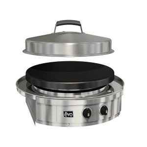 EVO Affinity 25G Built-In Flattop Natural Gas Grill w/ Non-Stick Ceramic Clad Coating - 10-0095-NG