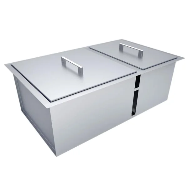 Sunstone Over/Under 34 X 12-Inch Height Double Basin Sink W/2 Covers - B-SK34
