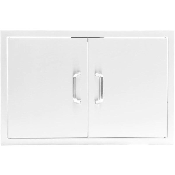 BBQGuys Signature 32-Inch Stainless Steel Double Access Door - Traditional