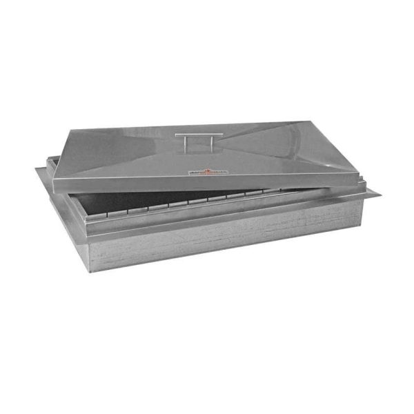 Kabobmaster 30 Inch Stainless Steel Stone Series Built-In Charcoal Grill - KM-S3019-SS