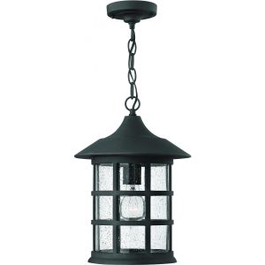Hinkley Lighting Freeport One Light 14-Inch Outdoor Hanging Lantern - Black - 1802BK