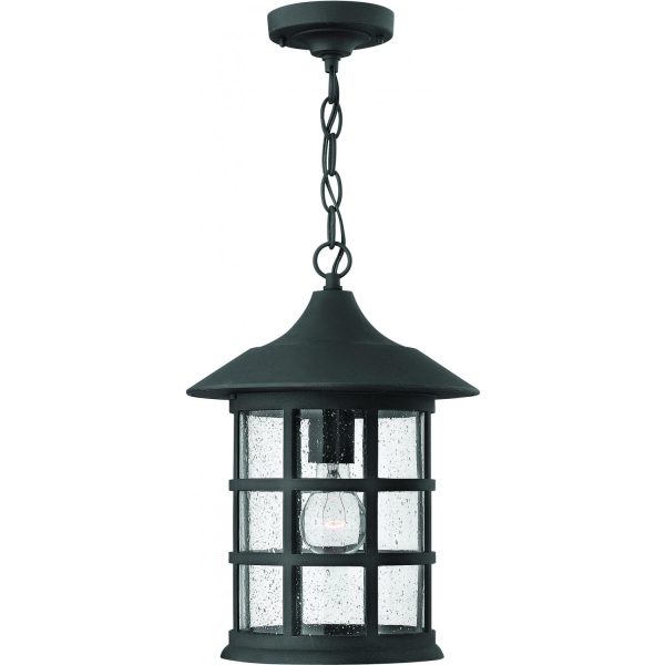 Hinkley Lighting Freeport One Light 14-Inch Outdoor Hanging Lantern - Black - 1802BK