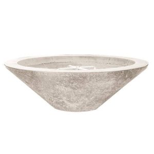 Ironwood 48 Inch Round GFRC Propane Fire Bowl in Natural by Lakeview Outdoor Designs