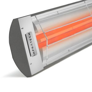 Infratech CD-Series 61 1/4-Inch 6000W Dual Element Electric Infrared Patio Heater - 240V - Gray - CD6024GR
