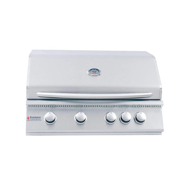 RCS Premier Series 32-Inch 4-Burner Built-In Propane Gas Grill With Rear Infrared Burner - RJC32ALP