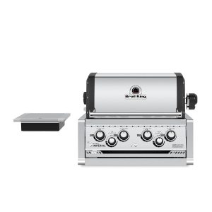 Broil King Imperial 490 4-Burner Built-In Propane Gas Grill With Rotisserie & Side Burner - Stainless Steel - 956084