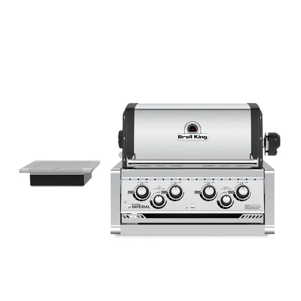 Broil King Imperial 490 4-Burner Built-In Natural Gas Grill With Rotisserie & Side Burner - Stainless Steel - 956087