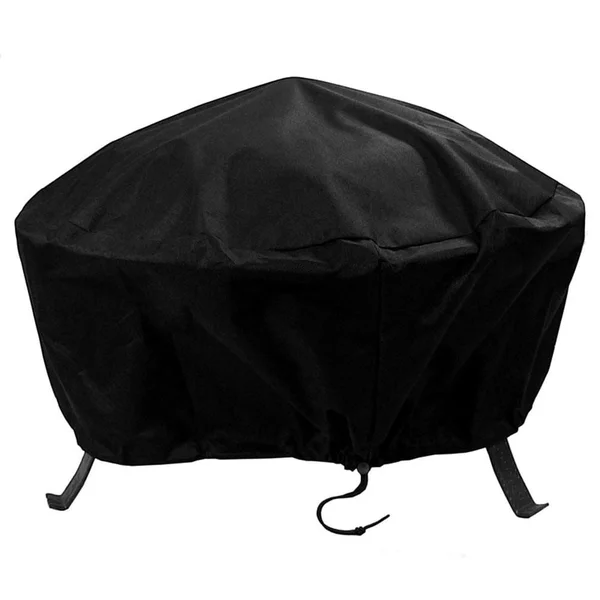 Ultimate Patio 30-Inch Heavy Duty Round Fire Pit Cover - Black